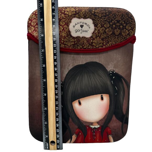 Santoro's Gorjuss iPad Tablet Computer Cover 7.5"x10" Animae Art Girl Swing Cat - Picture 9 of 12